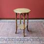 Victorian Octagonal Topped Bamboo Occasional Table