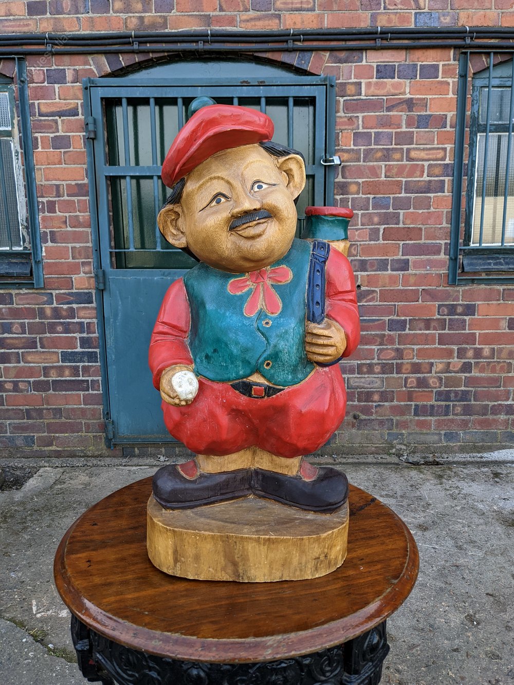 Antiques Atlas - Vintage Carved Solid Wood Comical Golfer Figure