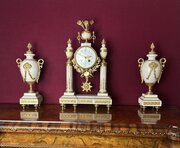 3-piece Clock Garniture, Circa 1890