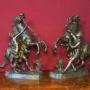 Bronze pair of MARLEY HORSES, circa 1875