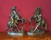 Bronze pair of MARLEY HORSES circa 1875