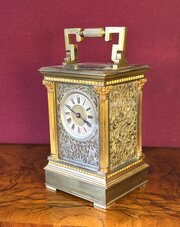 French Repeating 8-day Striking Carriage Clock
