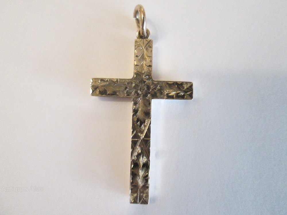 Antiques Atlas 9ct Gold Cross Birmingham 1901
