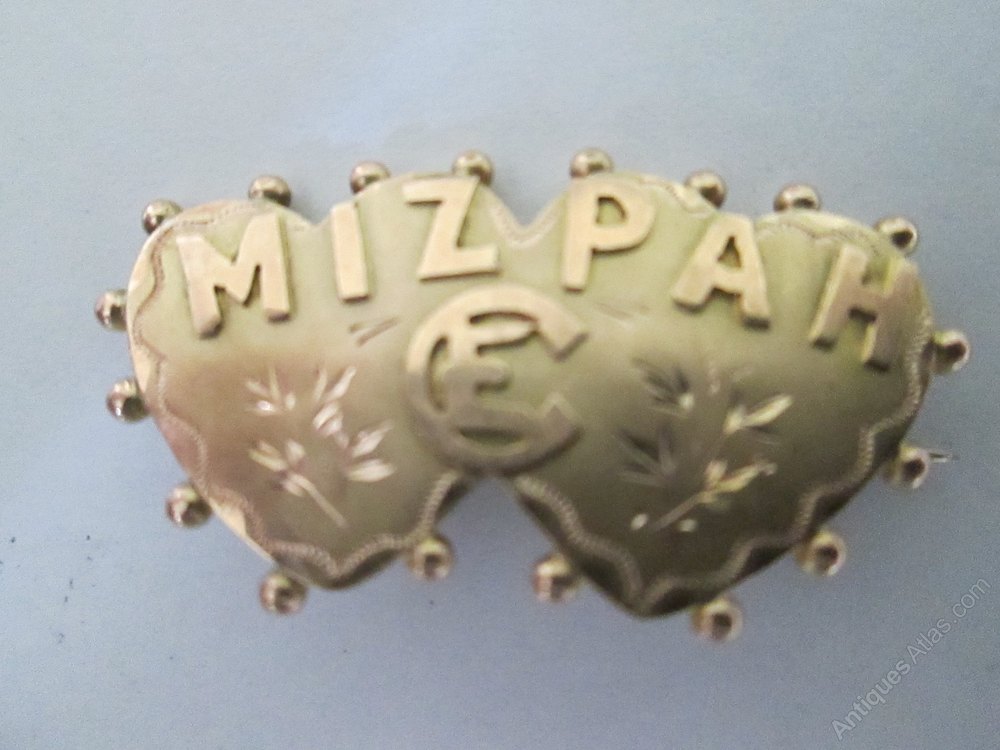 Antiques Atlas Edwardian 9ct Gold MIZPAH Brooch