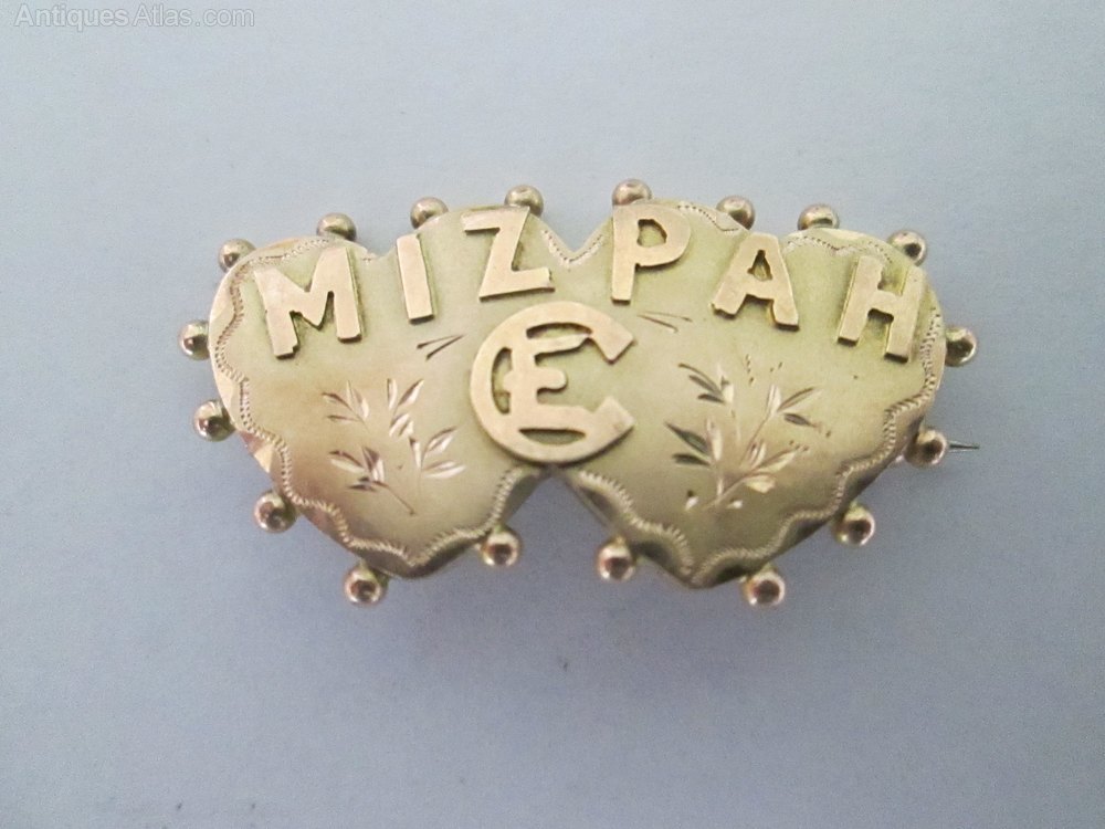 Antiques Atlas Edwardian 9ct Gold MIZPAH Brooch