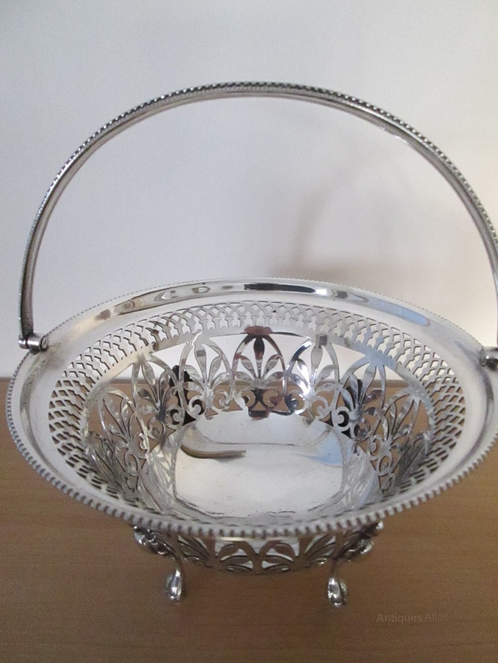 Antiques Atlas Silver Basket (Victorian Birmingham 1858)