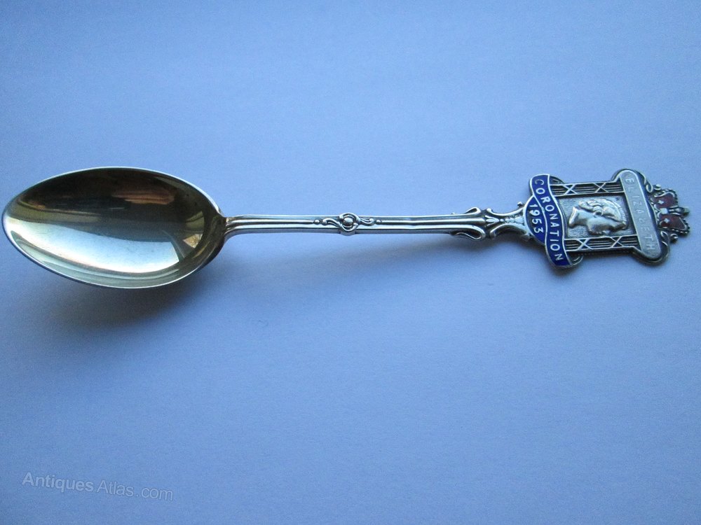 Antiques Atlas Silver Coronation Spoon Chester 1948
