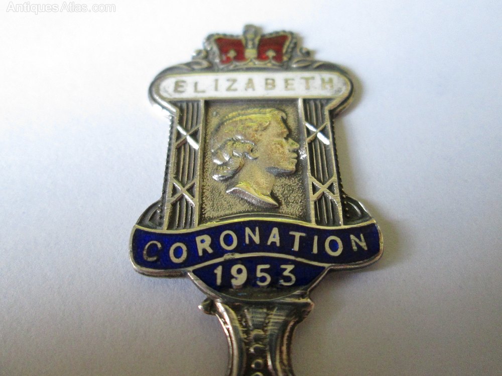 Antiques Atlas Silver Coronation Spoon Chester 1948