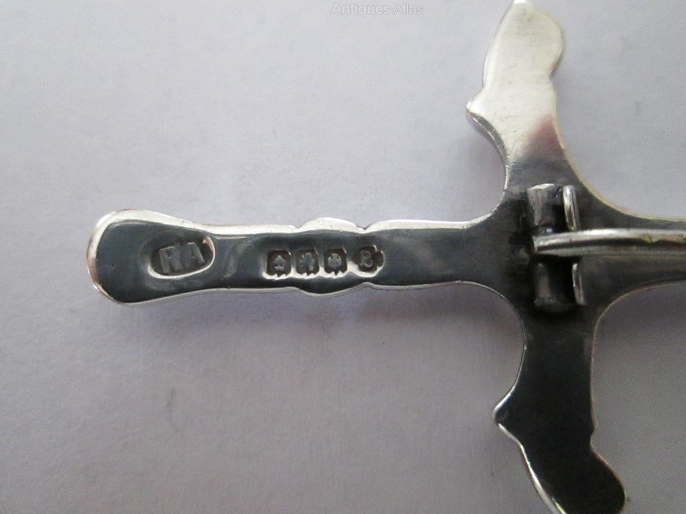 Antiques Atlas Silver Scottish Kilt Pin Glasgow 1950