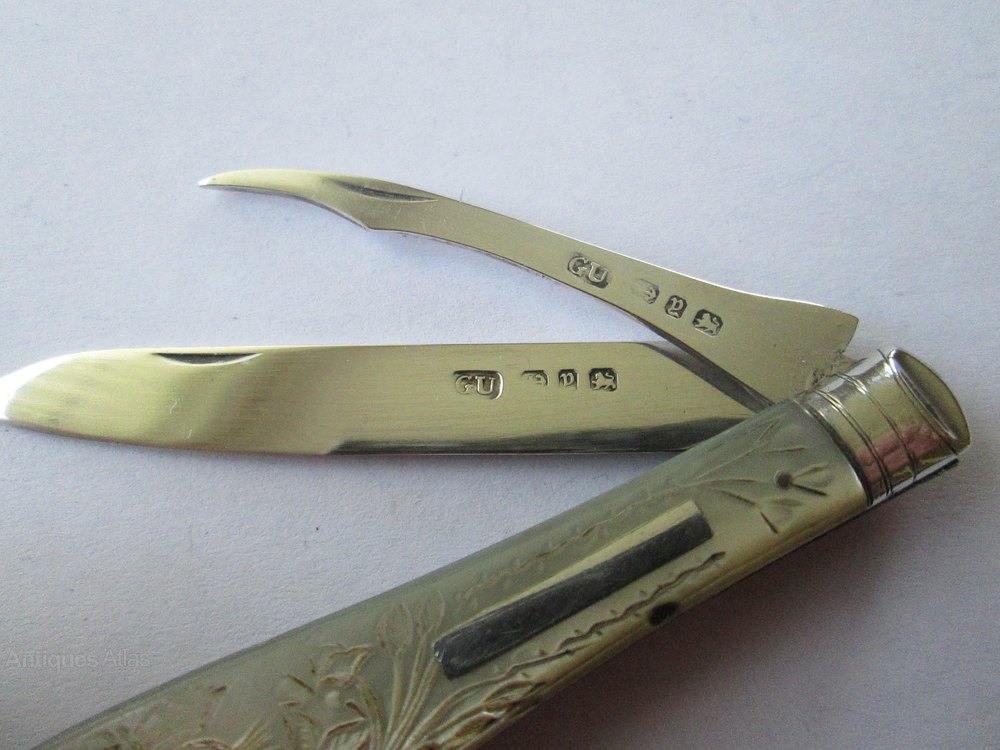 Antiques Atlas Victorian Silver Fruit Knife Birmingham 1895