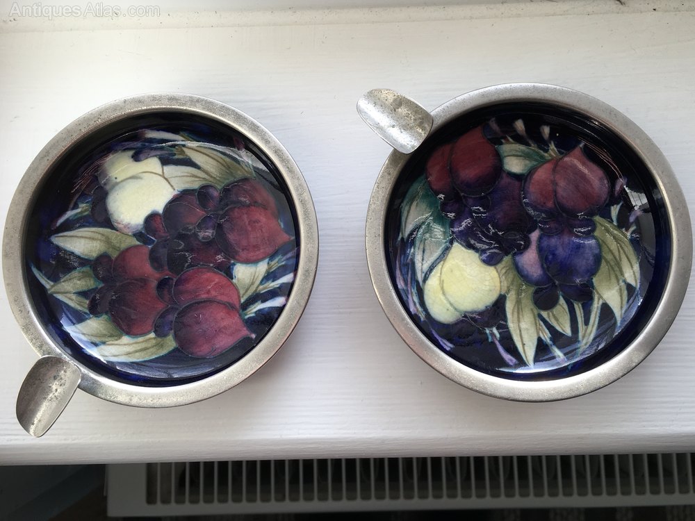 Antiques Atlas Pair Moorcroft Wisteria Ashtrays
