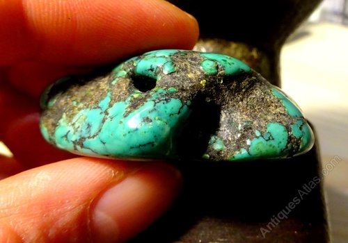 Antiques Atlas - Large Antique Tibetan Turquoise Bead Tibetan