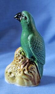 A Small Chinese Porcelain Figure Of A Parrot