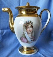 A Pari Nast Coffee Pot With A Portrait Of Josephine