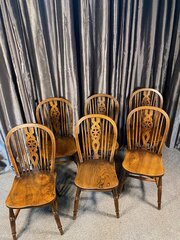 Set Of Six Ash And Elm Chairs