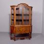 19th Century Dutch burr walnut display case
