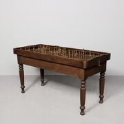 A George IV Free Standing Oak Skittles Game 