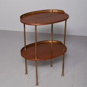 A George IV Two Tier Mahogany And Brass Étagère 