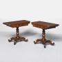 A Good Pair of George IV Mahogany Tea Tables  