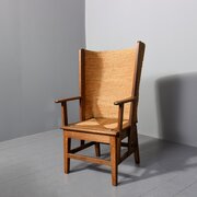 A Large Oak Framed Orkney Chair