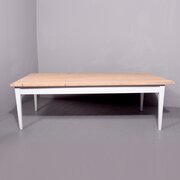 A Large Pine And Painted Kitchen Table