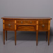A Quality George III Mahogany And Inlaid Sideboard