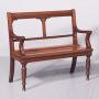 A Quality Solid Mahogany Hall Seat