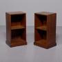 A Quality Pair Of Teak Open Bedside Cabinets