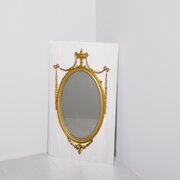 Adam Style Oval Gilded Wall Mirror