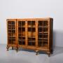 Burr And Figured Walnut Four-door Bookcase