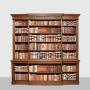 Carved Victorian Oak Open Bookcase 