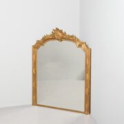 Carved Giltwood, Decorative Overmantel Mirror