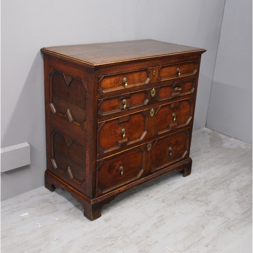 Charles II English Oak Chest Of Drawers Antiques Atlas