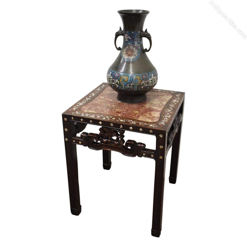 Chinese Rosewood Mother Of Pearl And Brass Inlay Table Antiques Atlas Chinese Rosewood Mother Of Pearl And Brass Inlay Table