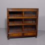 Double Fronted Oak Sectional Bookcase