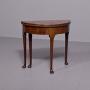 Early George III D Shaped Card Table