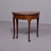 Early George III D Shaped Card Table