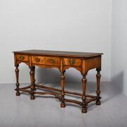 Early Georgian-style Figured Walnut Hall Table