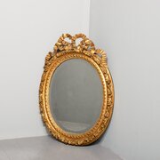 Early Victorian Carved & Gilded Overmantel Mirror