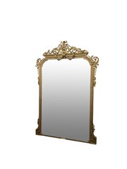 Exceptional Large Carved Giltwood Victorian Mirror
