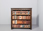 Flemish Carved Oak, 19th-century Open Bookcase 