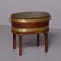 George 3rd Brass-Bound Mahogany Open Wine Cooler 