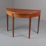 George III Inlaid Mahogany Foldover Table