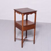 George III Mahogany 2 Tier Occasional Table/Nights