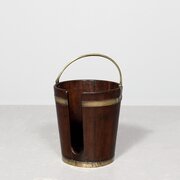 George III Mahogany Brass Bound Plate Bucket