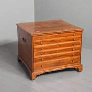  George III Mahogany Floor Standing Folio Cabinet