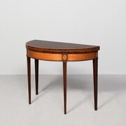 George III Mahogany & Inlaid Card Table 