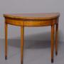 George III Painted Satinwood Card Table