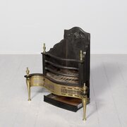 George III Style Serpentine Fronted Fire Grate 