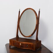 George III Inlaid Mahogany Dressing Mirror
